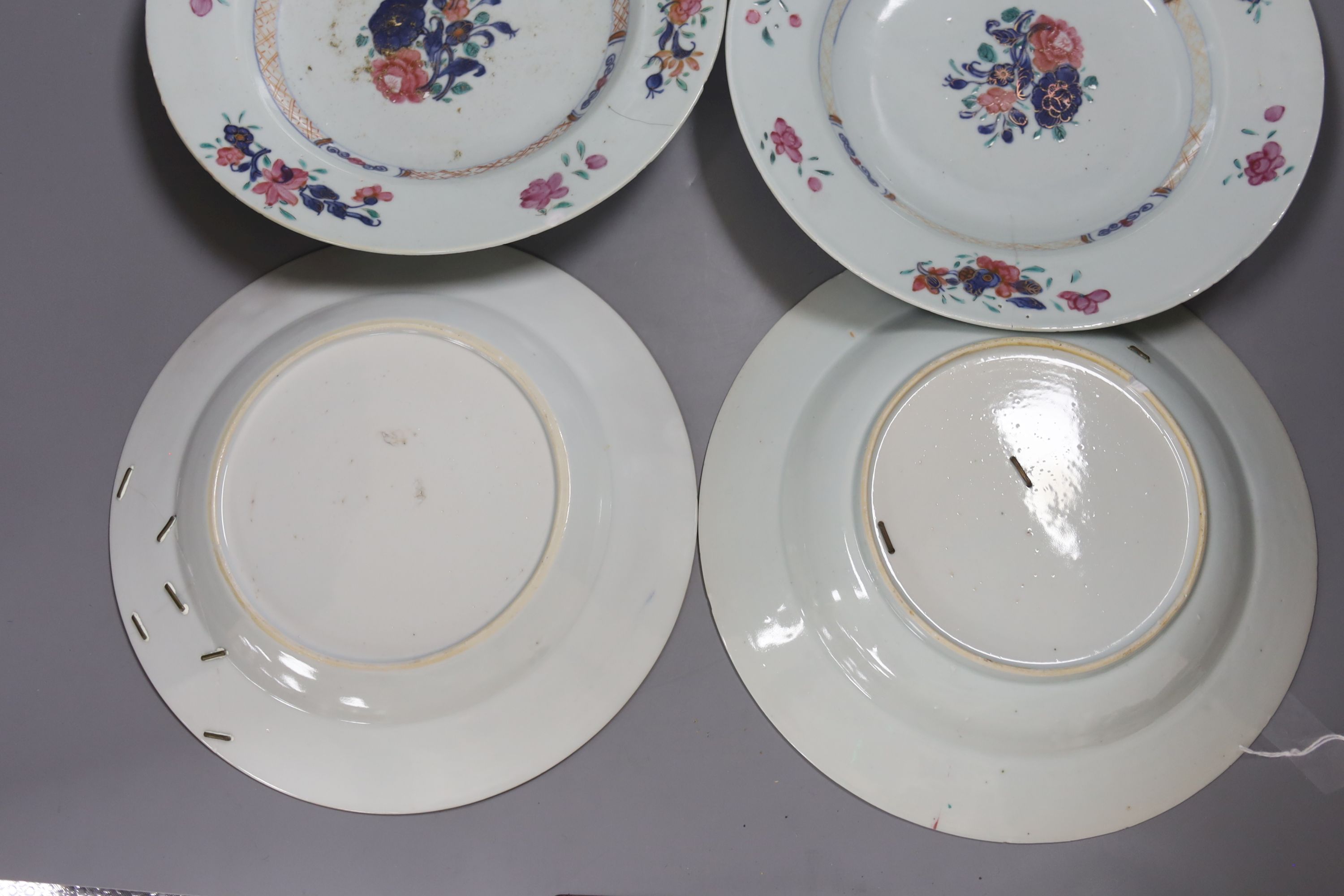 Six Chinese export plates